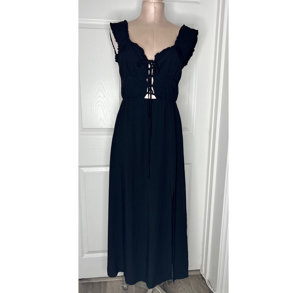 NWT The Frolic Beach Lace Front Midi Dress Sz 4